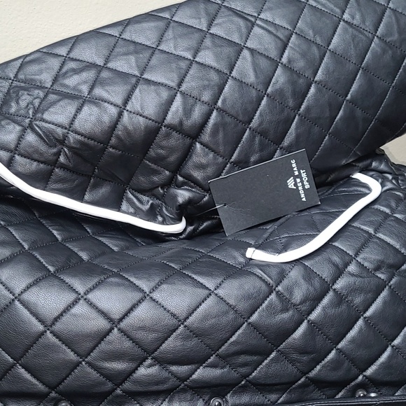 💕NWT Andrew Marc Sport Faux Leather Jacket💕 - Picture 4 of 12